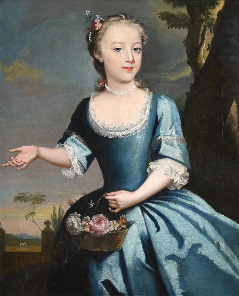 ATTRIBUTED TO BARTHOLOMEW DANDRIDGE (BRITISH 1691- CIRCA 1755) , PORTRAIT OF A GIRL