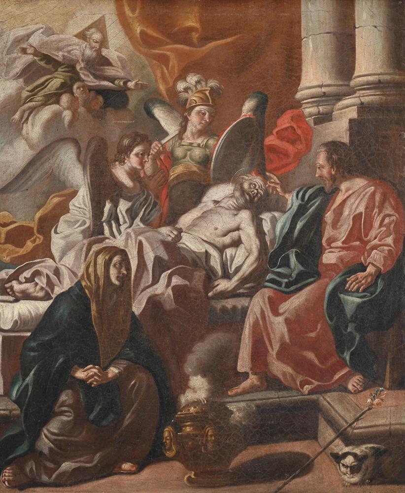 FOLLOWER OF FRANCESCO SOLIMENA, THE DEATH OF SAINT JOSEPH