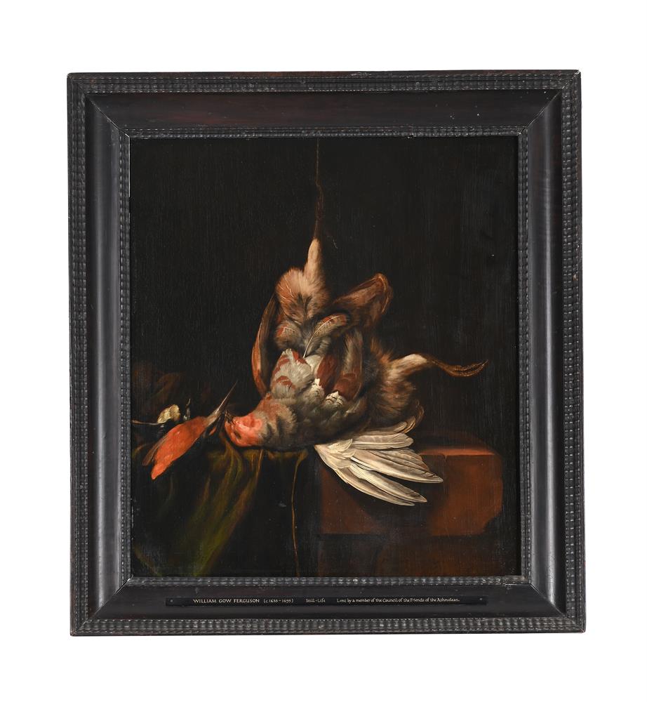 WILLIAM GOWE FERGUSON (BRITISH 1632-1695), STILL LIFE OF HUNG GAME BIRDS - Image 2 of 3