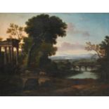 FOLLOWER OF CLAUDE LORRAIN, AN ARCADIAN LANDSCAPE