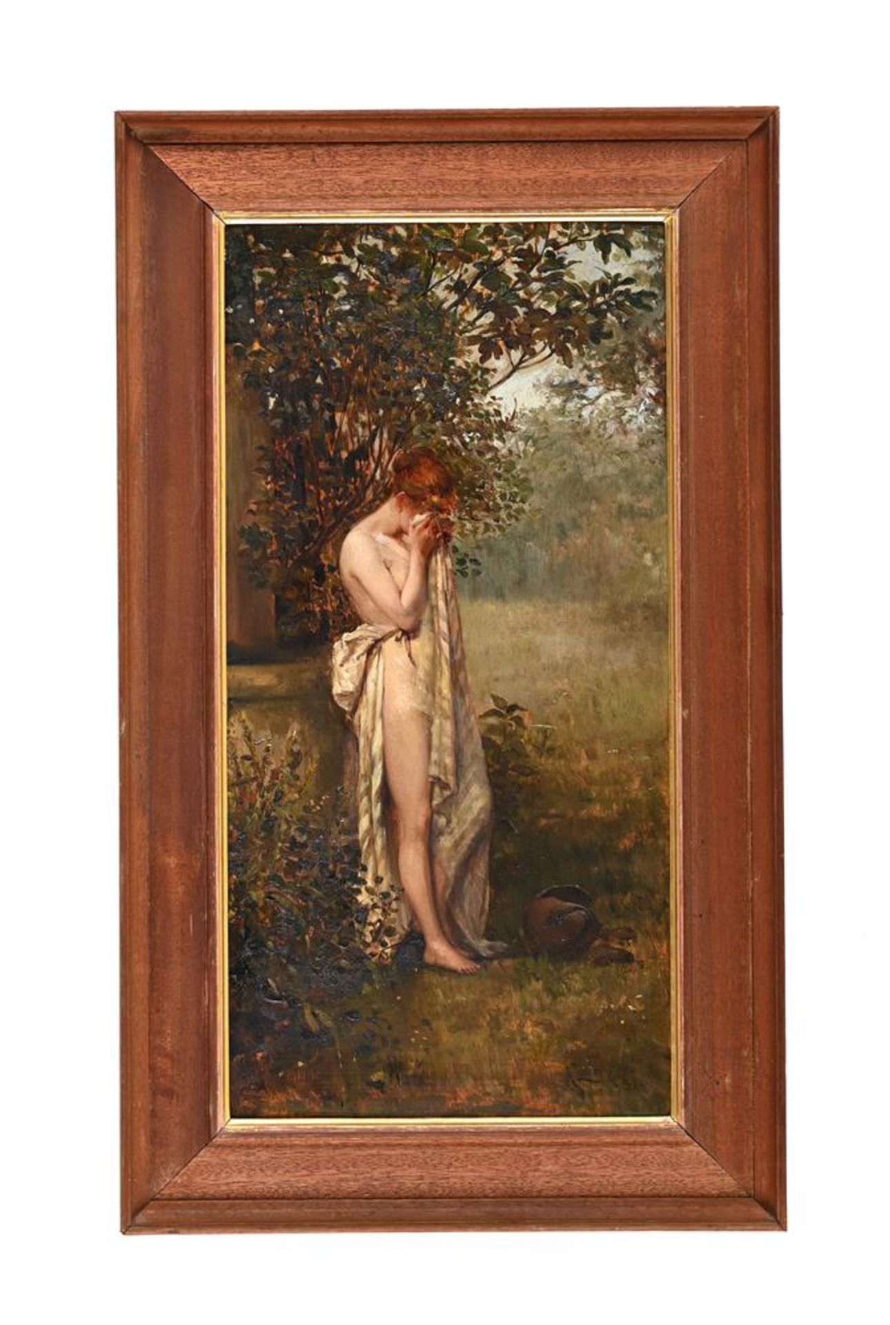 ALBERT LUDOVICI JUNIOR (BRITISH 1852-1932), THE BROKEN PITCHER - Image 2 of 3