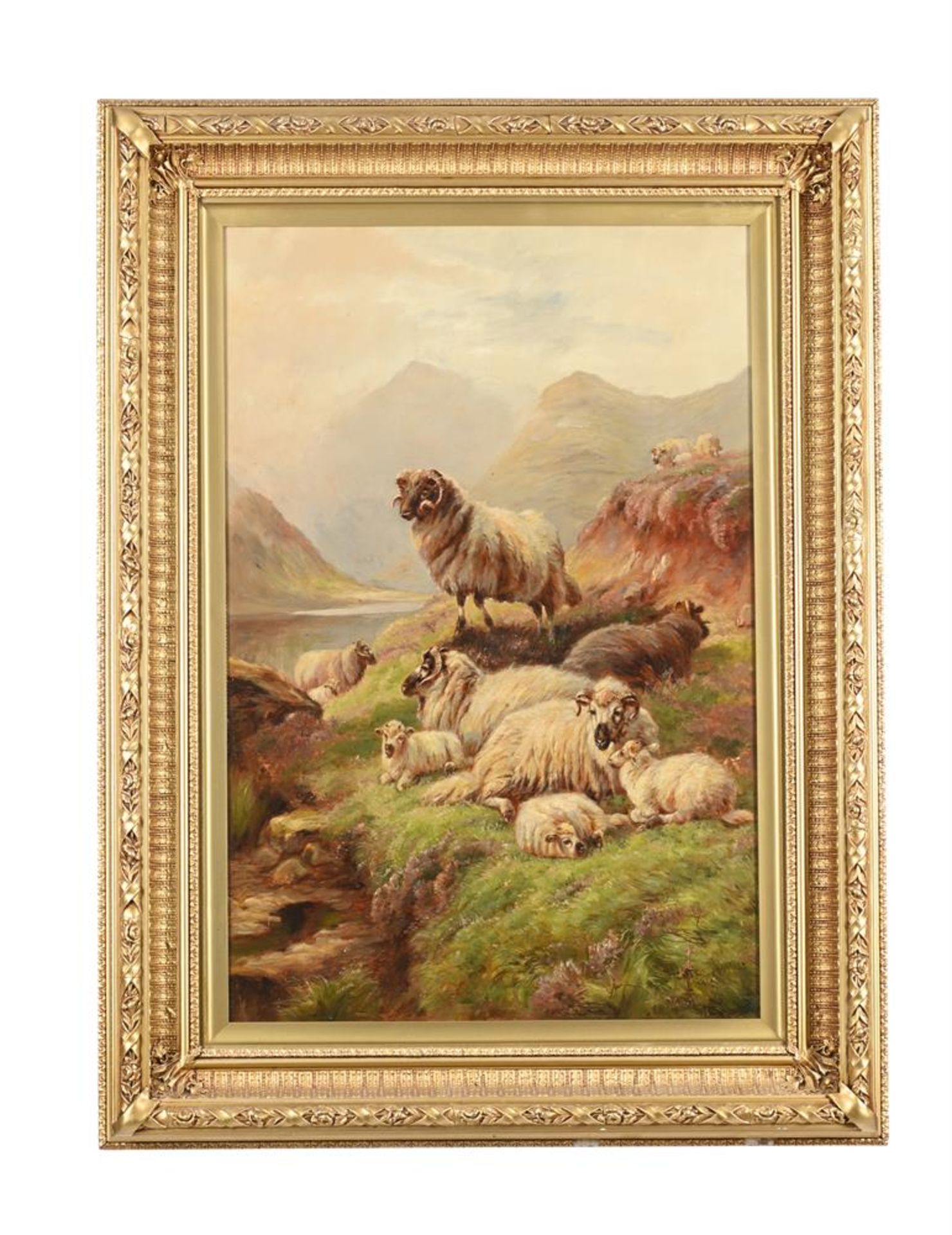 GEORGE MORISS (BRITISH 19TH CENTURY), HIGHLAND SHEEP IN THE MOUNTAINS - Bild 2 aus 3