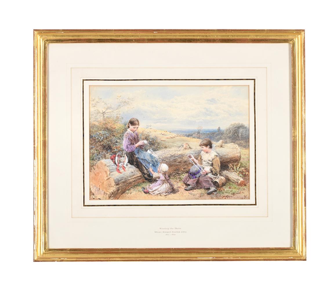MYLES BIRKET FOSTER (BRITISH 1825-1899), WINDING THE SKEIN - Image 2 of 3