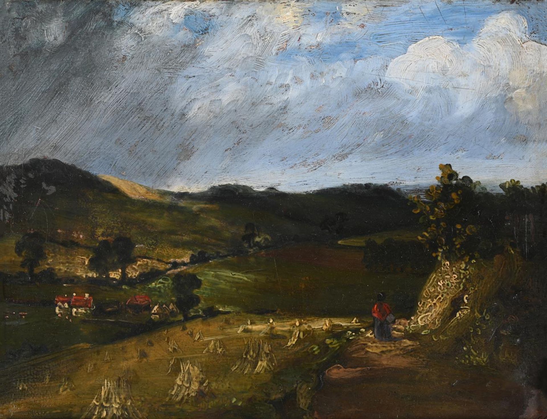 FOLLOWER OF JOHN CONSTABLE, A CORNFIELD