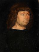 FOLLOWER OF GIOVANNI BELLINI, PORTRAIT OF A MAN WITH BLUE EYES