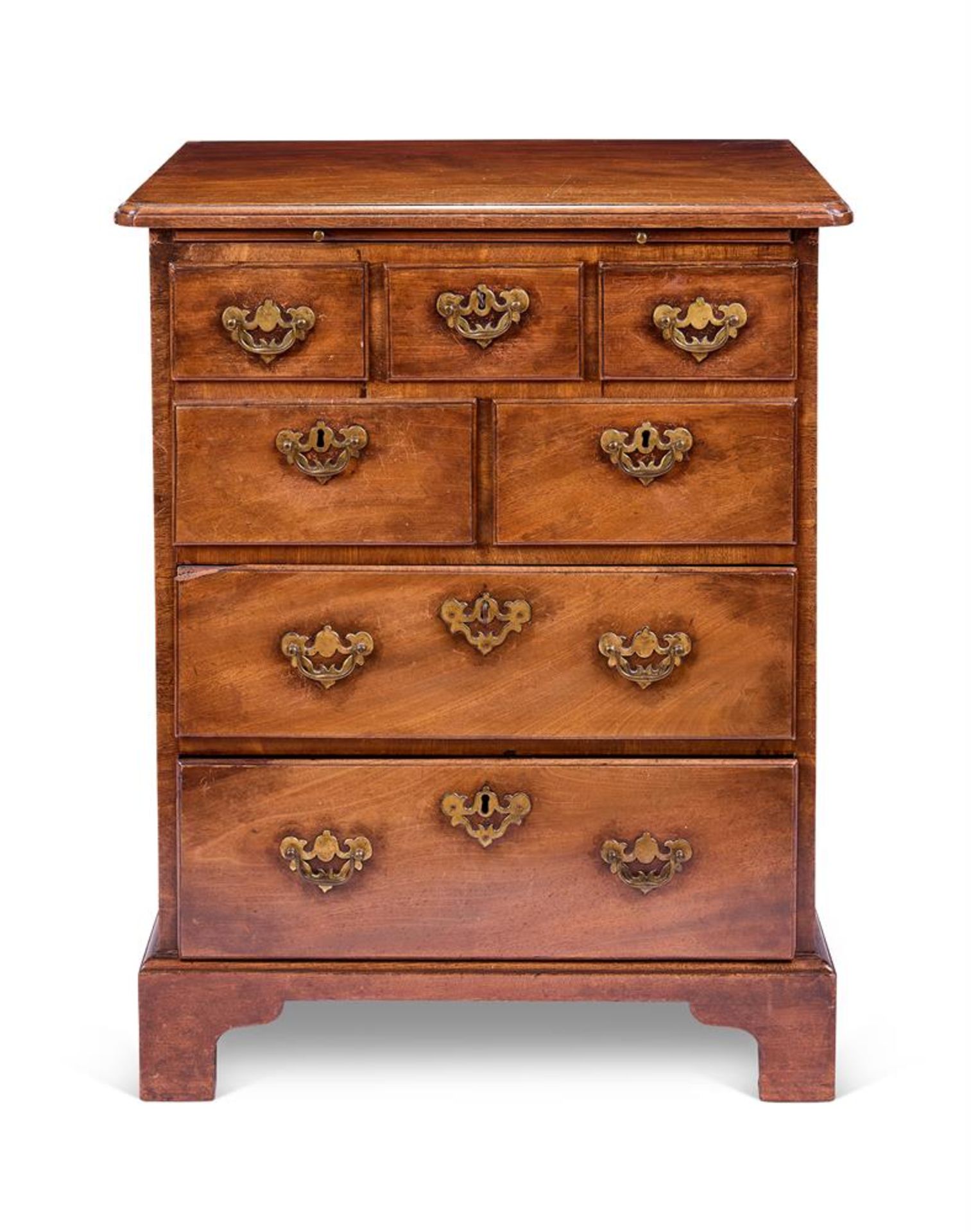 A WALNUT CHEST 19TH CENTURY