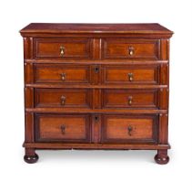 A CHARLES II OAK CHEST MID-17TH CENTURY