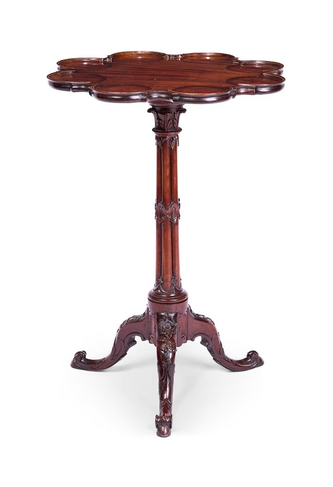 A MAHOGANY TRIPOD TABLE LATE 19TH OR EARLY 20TH CENTURY