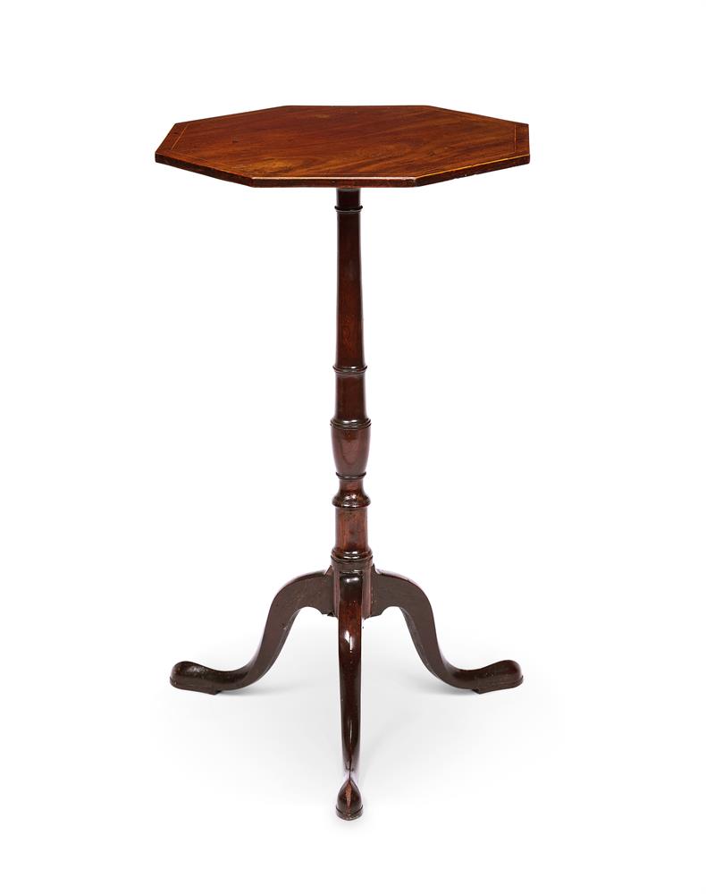 A GEORGE III MAHOGANY TRIPOD TABLE LATE 18TH CENTURY