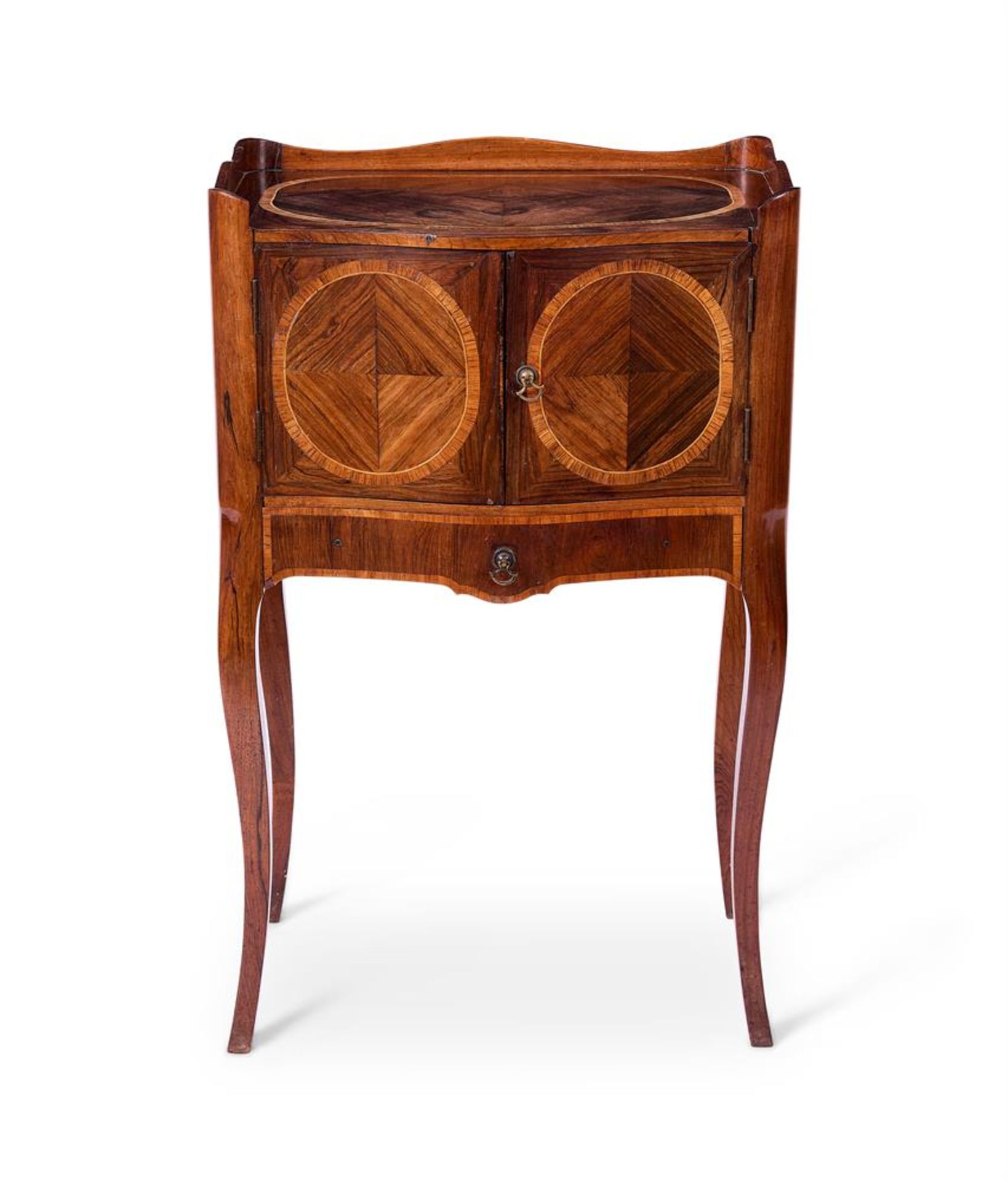 Y A KINGWOOD SERPENTINE BEDSIDE CABINET OF LOUIS XVI STYLE - Image 2 of 2