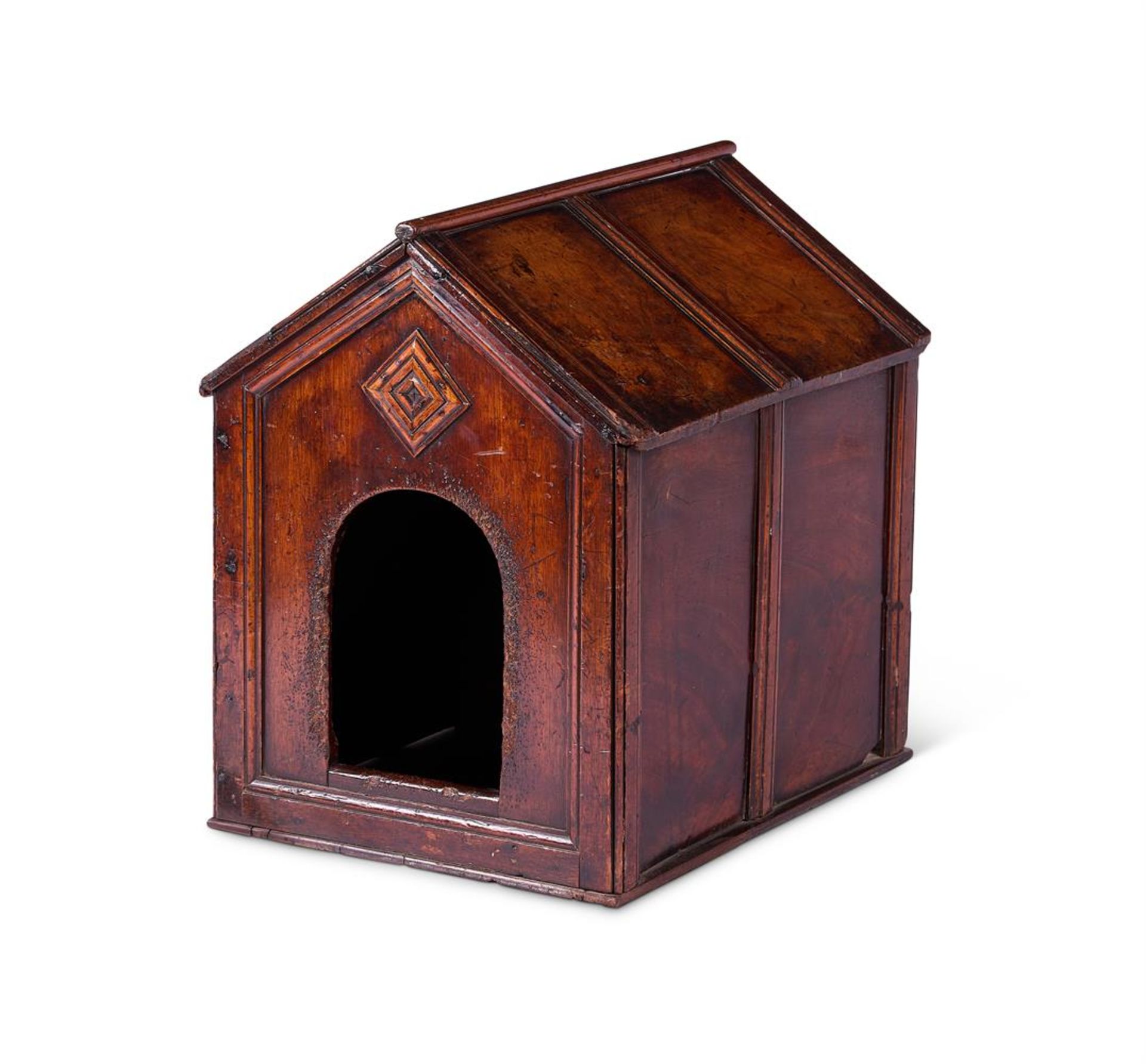 A FRUITWOOD DOG KENNEL LATE 18TH OR EARLY 19TH CENTURY