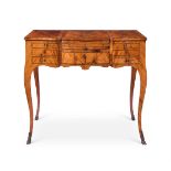 A VICTORIAN MAHOGANY BRASS-MOUNTED DRESSING-TABLE OR POUDREUSE CIRCA 1870 OF LOUIS XV STYLE