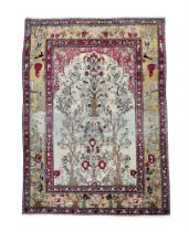 AN ISFAHAN PRAYER RUG CENTRAL PERSIA