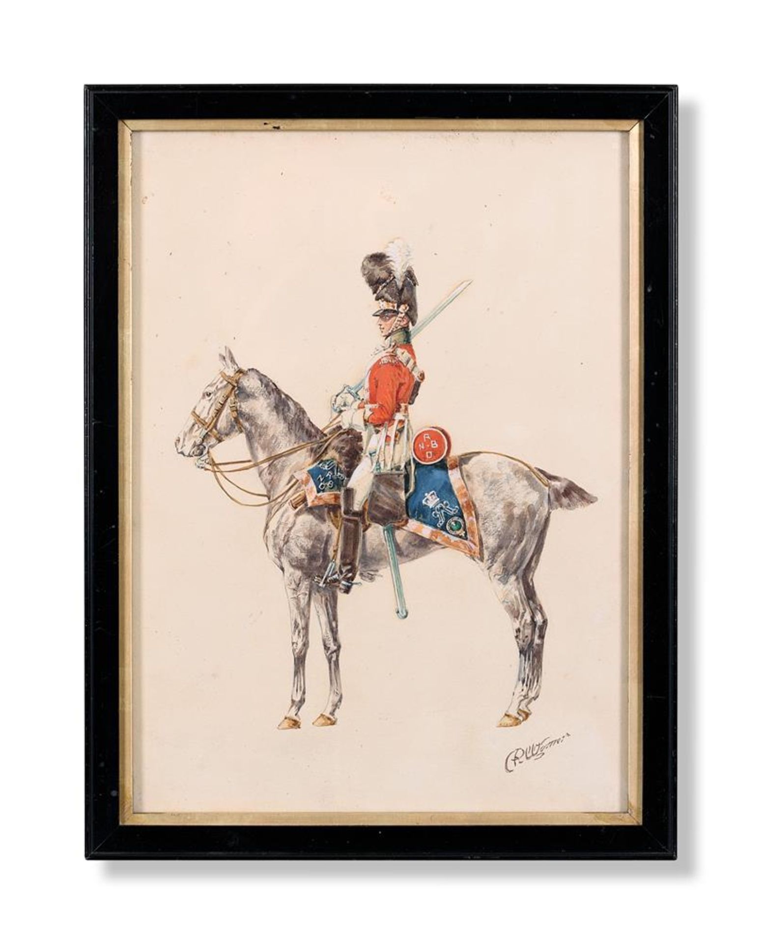 REGINALD AUGUSTUS WYMER (1849-1935), A MOUNTED GUARDS OFFICER