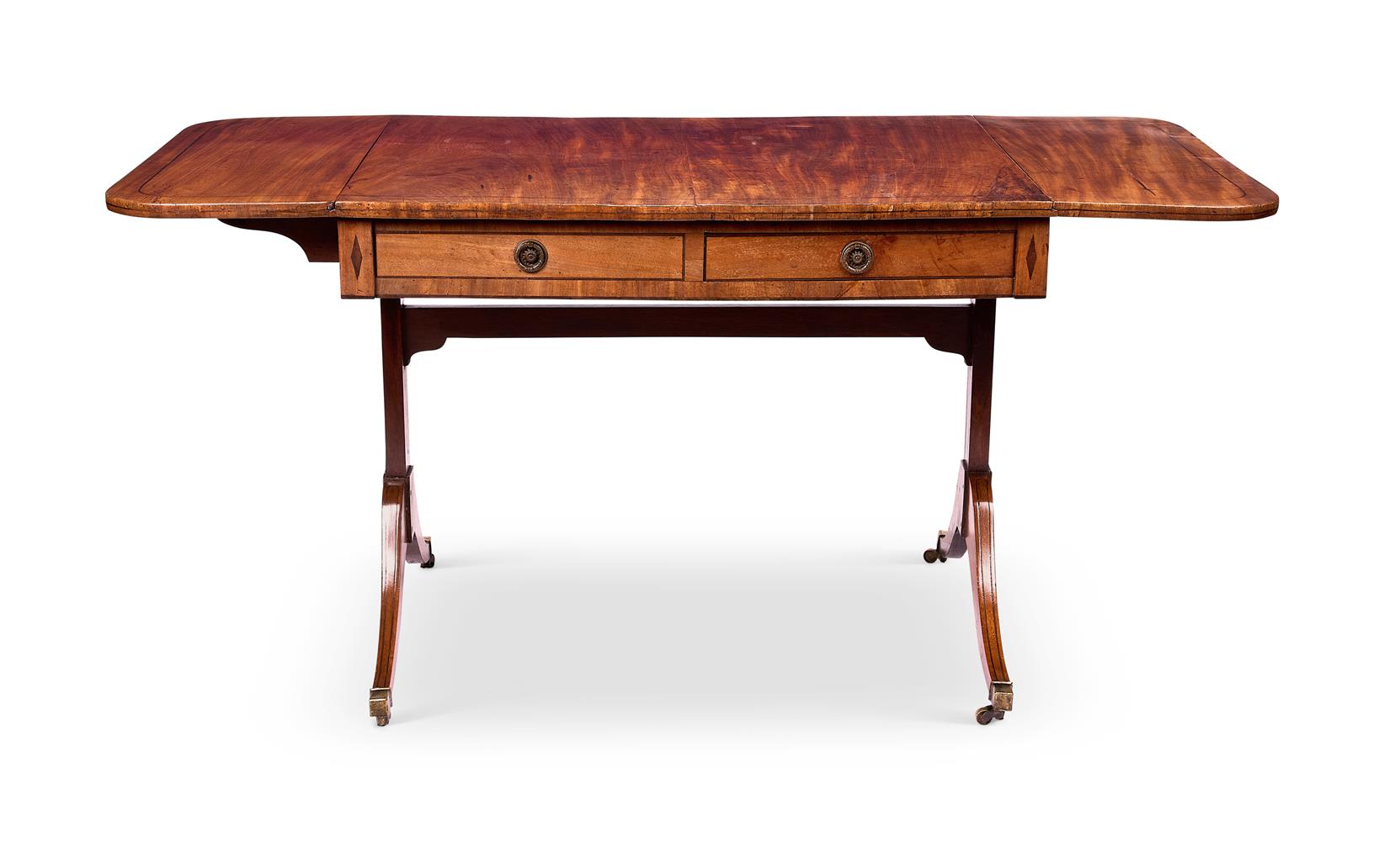 A REGENCY MAHOGANY SOFA TABLE EARLY 19TH CENTURY - Image 2 of 2