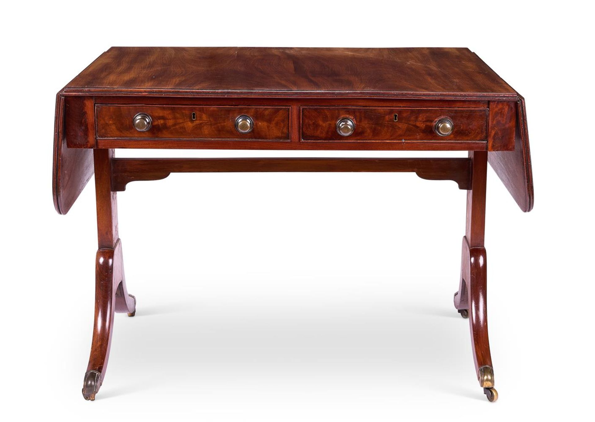 A REGENCY MAHOGANY SOFA TABLE EARLY 19TH CENTURY