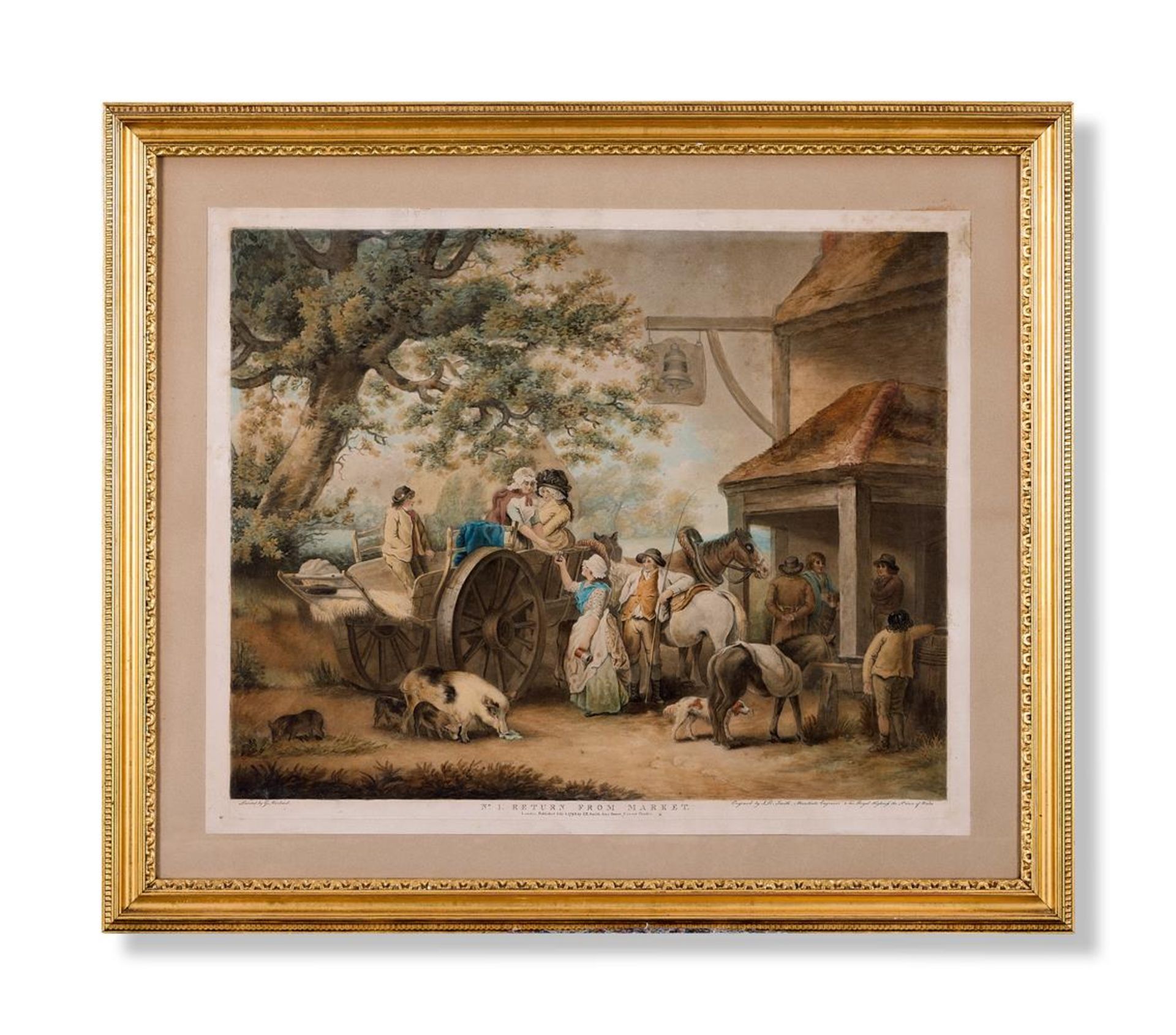 AFTER GEORGE MORLAND, RETURN FROM MARKET; CHILDREN PLAYING SOLDIERS (2)