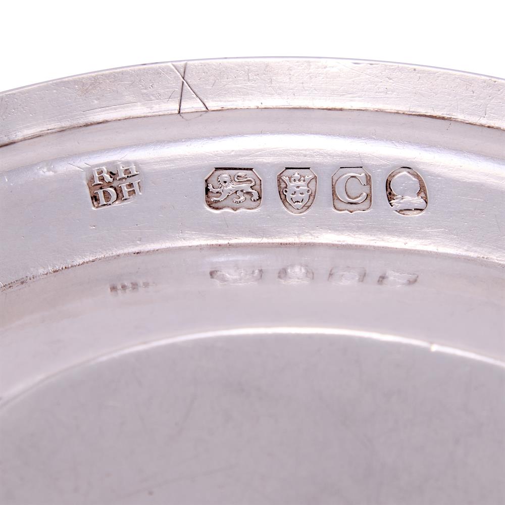 A SET OF FOUR GEORGE III SILVER OVAL DISHESMAKER'S MARK RH OVER DH - Image 2 of 2
