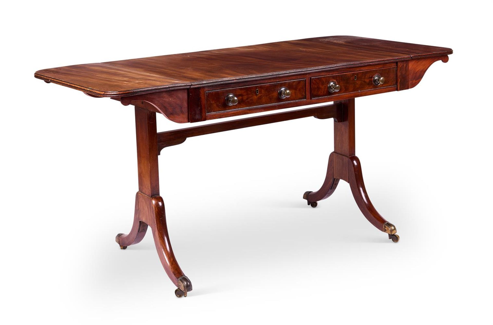 A REGENCY MAHOGANY SOFA TABLE EARLY 19TH CENTURY - Image 2 of 2