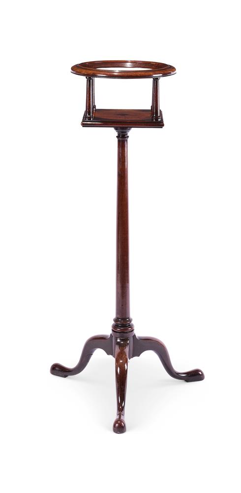 AN UNUSUAL GEORGE II MAHOGANY BASIN OR VASE-STAND