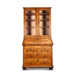 A QUEEN ANNE WALNUT AND SEAWEED MARQUETRY BUREAU EARLY 18TH CENTURY