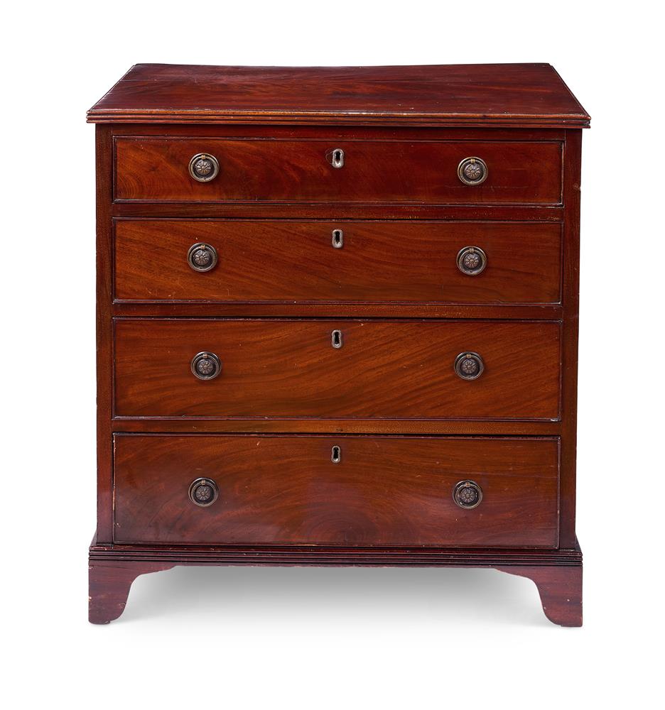 A MAHOGANY CHEST LATE 19TH CENTURY