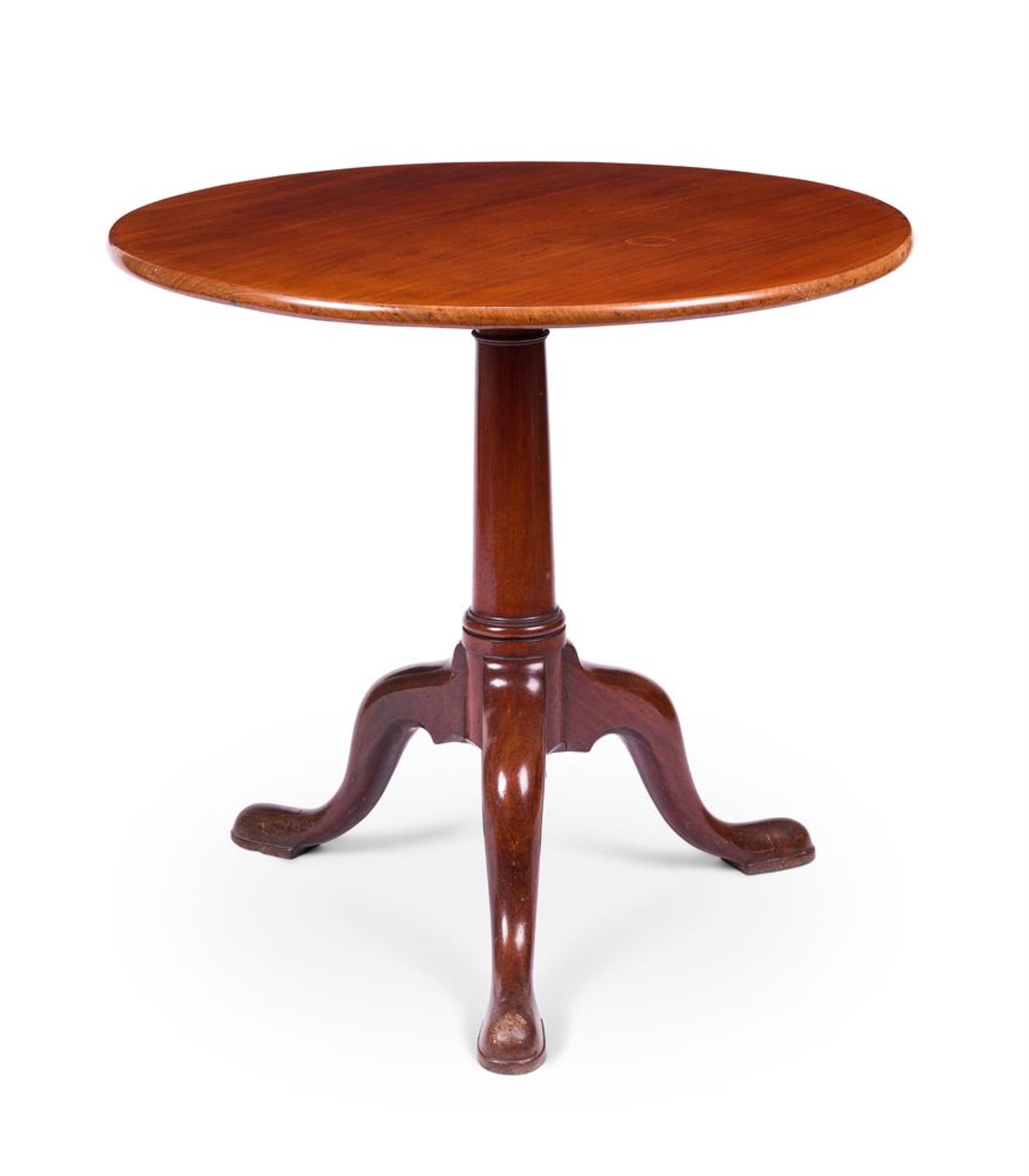 A GEORGE III MAHOGANY TRIPOD TABLE CIRCA 1760