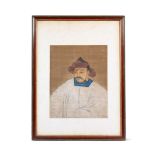 A CHINESE SCHOOL PORTRAIT OF A MONGOLIAN KHAGAN, QING DYNASTY (1644-1911)