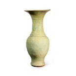 A CHINESE CELADON-GLAZED 'LONGQUAN' VASE, MING DYNASTY