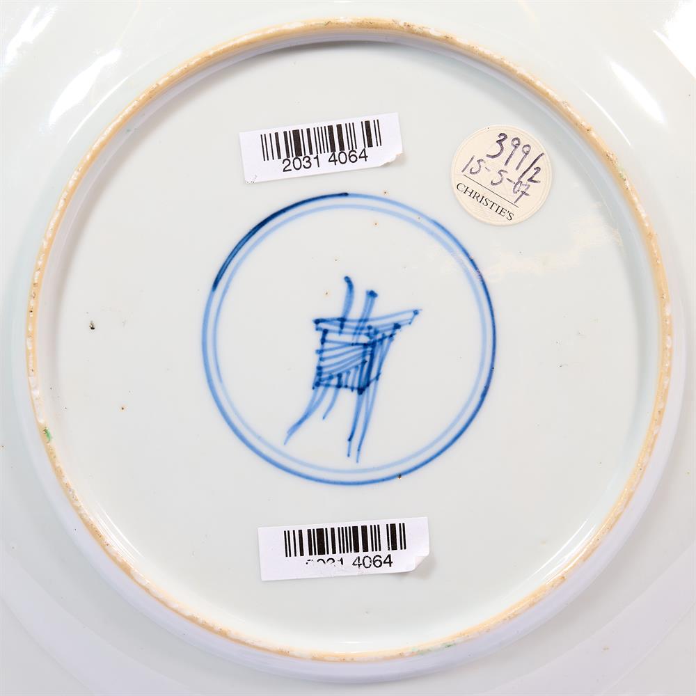 A PAIR OF CHINESE FAMILLE VERTE 'THREE FRIENDS OF WINTER' PLATES, QING DYNASTY - Image 2 of 3