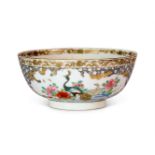 A CHINESE FAMILLE ROSE BOWL, QING DYNASTY