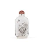 A CHINESE INSIDE-PAINTED GLASS SNUFF BOTTLE, QING DYNASTY