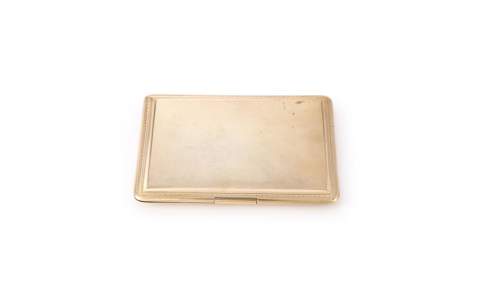 MAPPIN & WEBB, AN 18 CARAT GOLD CIGARETTE CASE, LONDON 1916 - Bild 3 aus 4