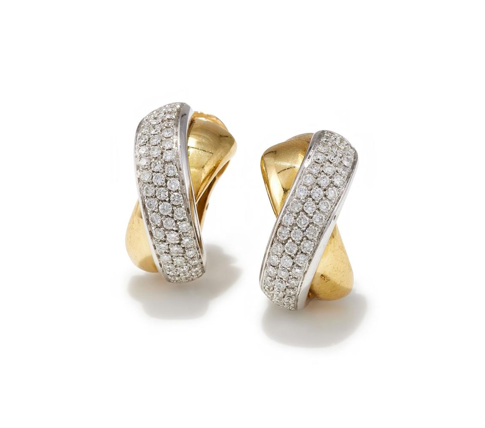 CARL BUCHERER, A PAIR OF DIAMOND SET EARRINGS