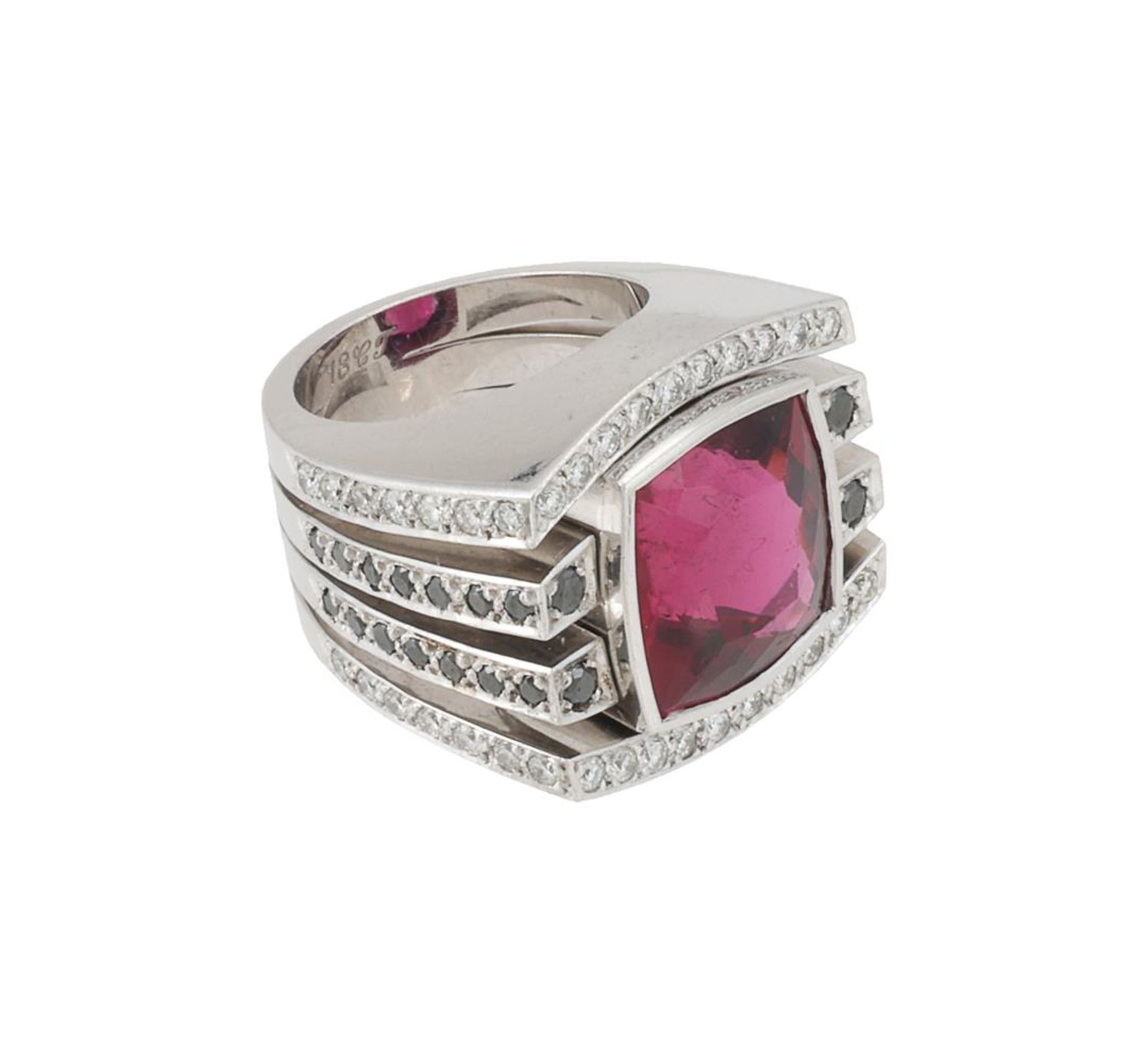 STEPHEN WEBSTER, A PINK TOURMALINE AND DIAMOND DRESS RING - Image 2 of 2