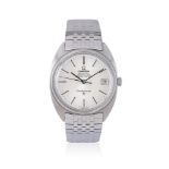 OMEGA, CONSTELLATION, REF. BC 368.0810/168.0009, A RARE WHITE GOLD COLOURED BRACELET WATCH WITH DATE