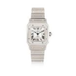 CARTIER, SANTOS GALBEE, REF. 2319, A STAINLESS STEEL BRACELET WATCH WITH DATE