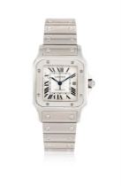 CARTIER, SANTOS GALBEE, REF. 2319, A STAINLESS STEEL BRACELET WATCH WITH DATE