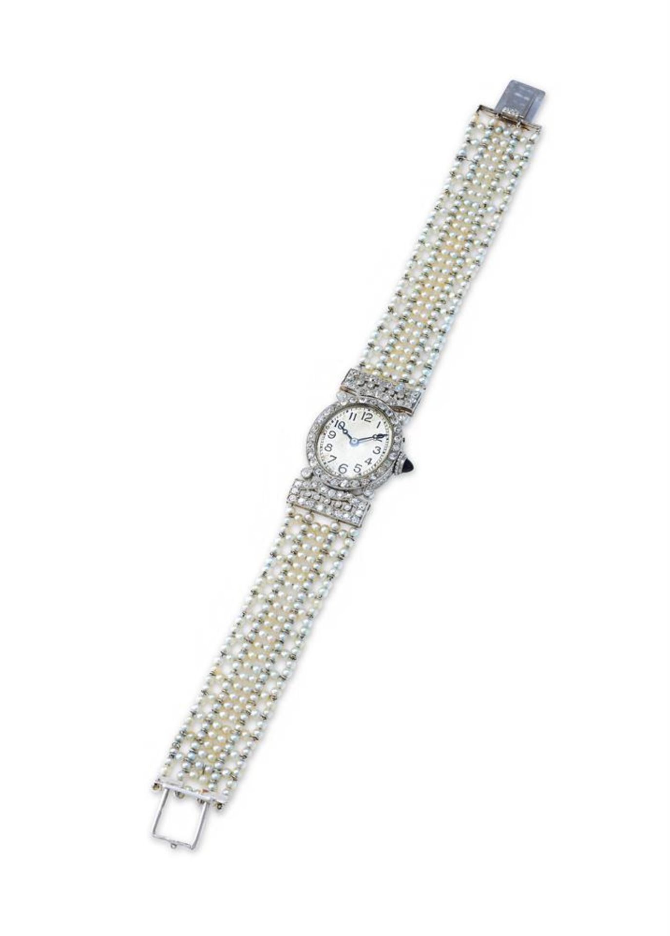 AN EARLY 20TH CENTURY DIAMOND COCKTAIL WATCH