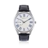 Y ZENITH, ELITE ULTRA PLATE, REF. 03.2010.681, A STAINLESS STEEL WRISTWATCH