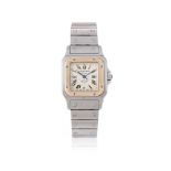 CARTIER, SANTOS GALBEE 150TH ANNIVERSARY, REF. 1566, A BI-METAL BRACELET WATCH WITH DATE