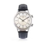 JAEGER-LECOULTRE, MEMOVOX 'JUMBO', REF. 855, A STAINLESS STEEL WRISTWATCH WITH DATE AND ALARM