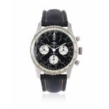 BREITLING, NAVITIMER 'TWIN-JET', REF. 806, A STAINLESS STEEL CHRONOGRAPH WRISTWATCH