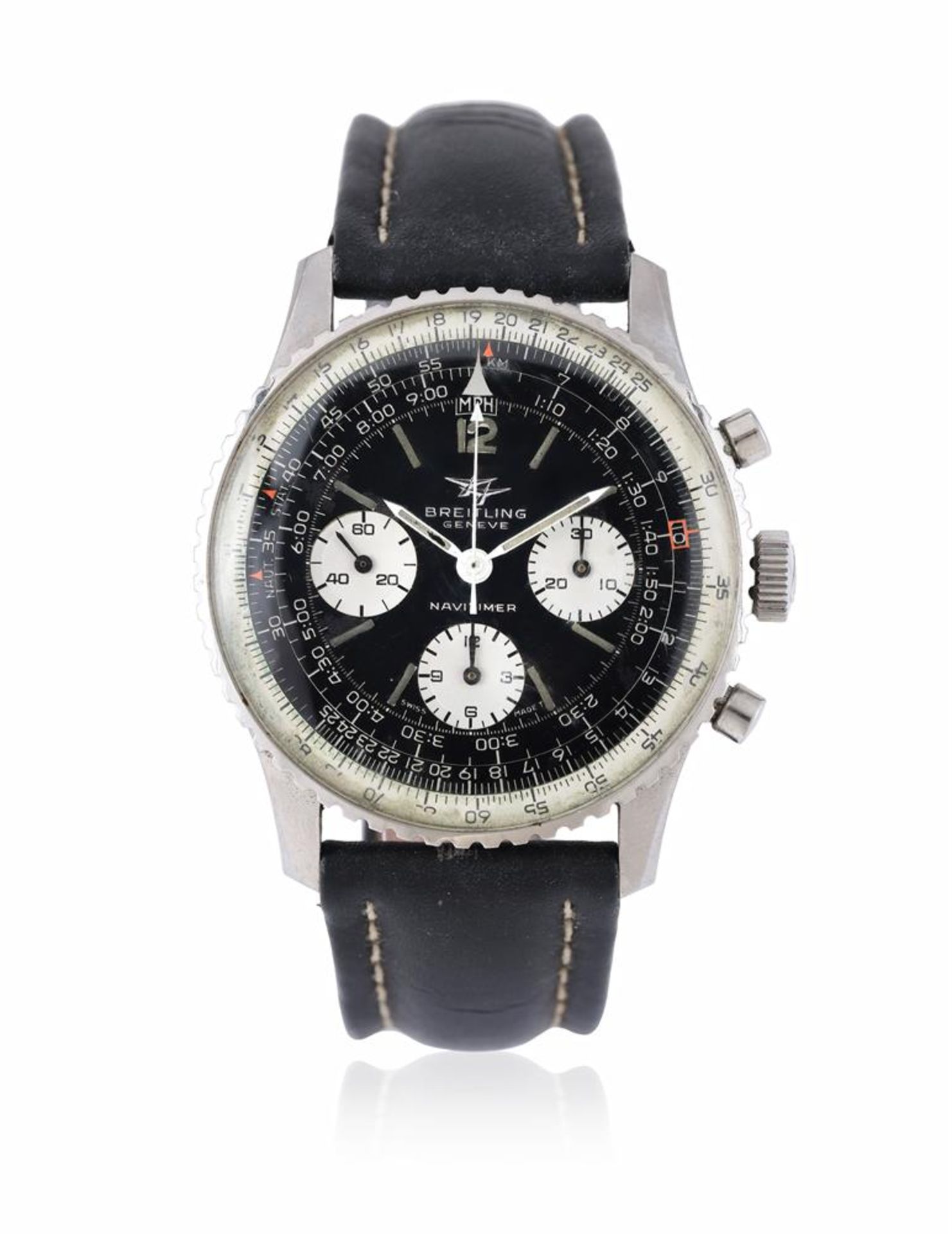 BREITLING, NAVITIMER 'TWIN-JET', REF. 806, A STAINLESS STEEL CHRONOGRAPH WRISTWATCH