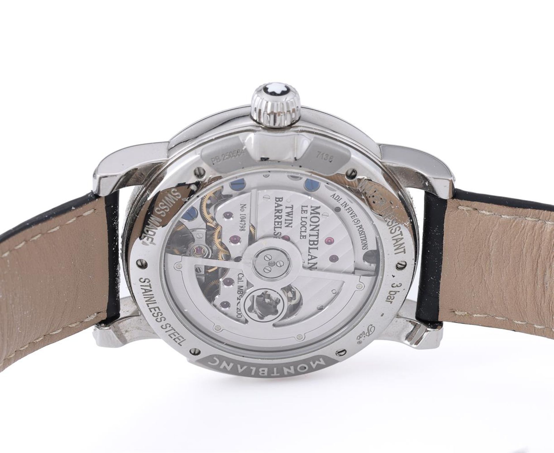 Y MONTBLANC, NICHOLAS RIEUSSEC, REF. M29447 7138, A STAINLESS STEEL CHRONOGRAPH WRISTWATCH - Image 2 of 2