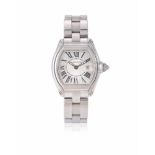 CARTIER, ROADSTER, REF. 2675, A LADY'S STAINLESS STEEL BRACELET WATCH WITH DATE