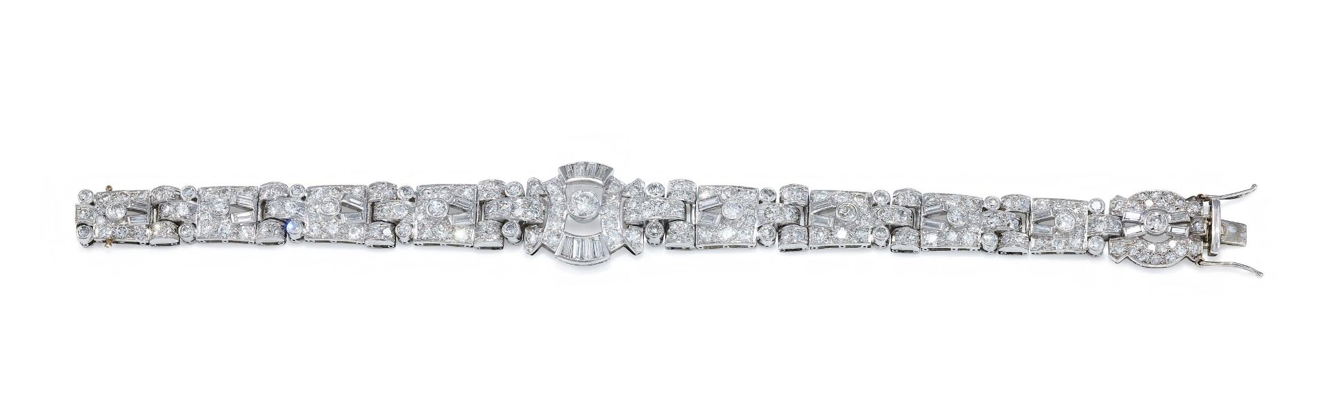 A MID 20TH CENTURY DIAMOND BRACELET - Bild 2 aus 3