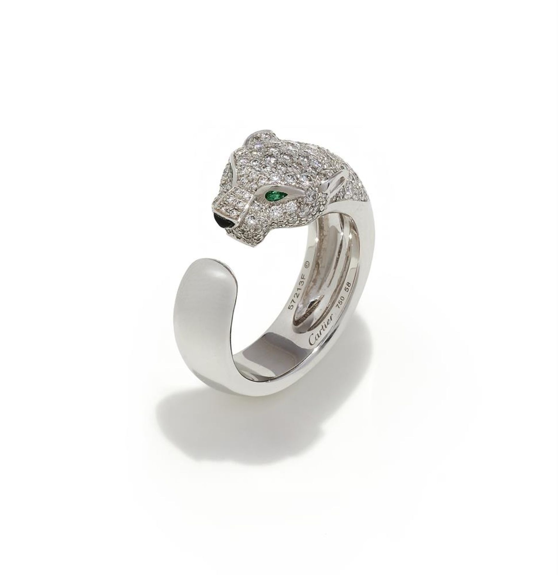 CARTIER, 'PANTHÈRE' A DIAMOND AND GEM SET RING