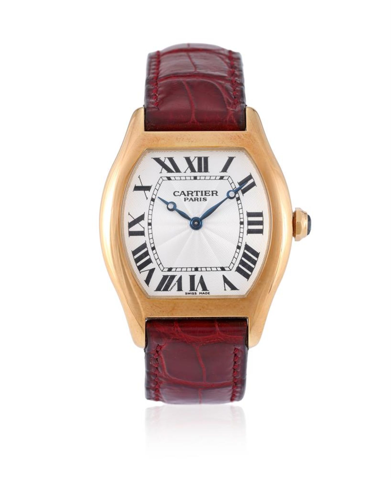 Y CARTIER, COLLECTION PRIVÉE TORTUE, REF. 2496C, AN 18 CARAT GOLD WRISTWATCH