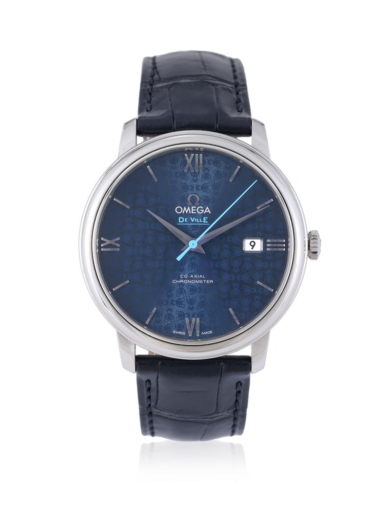 Y OMEGA, DE VILLE PRESTIGE ORBIS, REF. 424.13.40.20.03.003, A STAINLESS STEEL WRISTWATCH WITH DATE